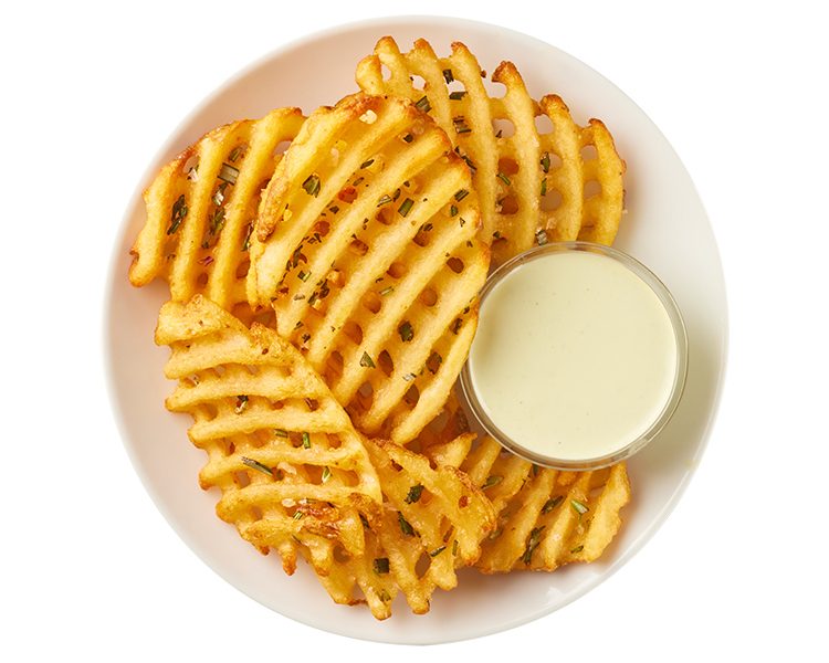 Baked Rosemary Waffle Fries at Freshii Sundance Calgary