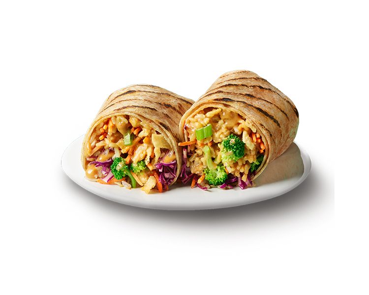 Buddha Satay Burrito at Freshii Sundance