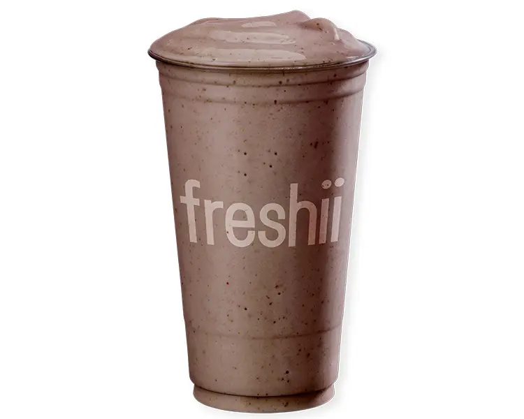 Official Freshii menu image for Chocolate Peanut Butter Smoothie at Freshii Sundance