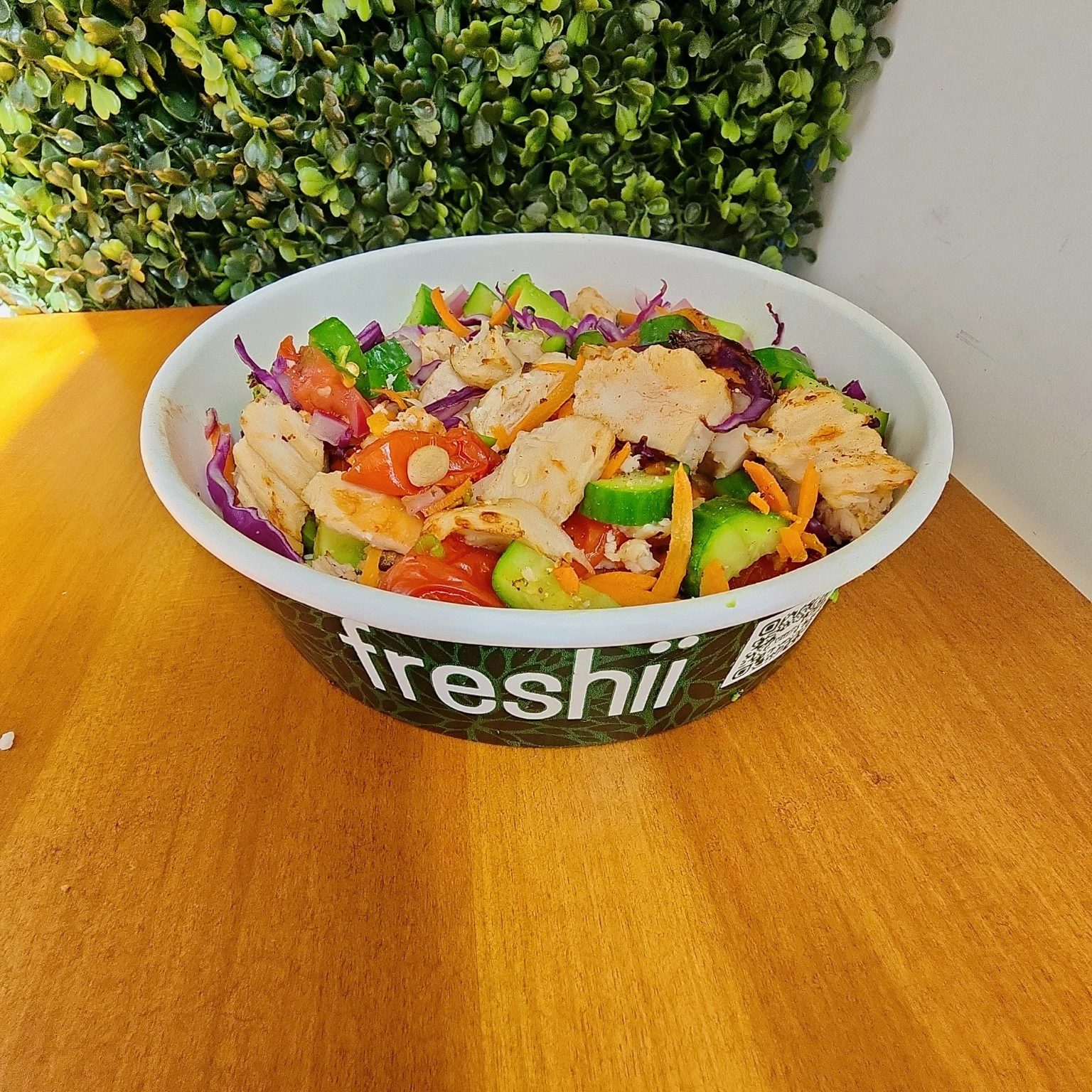 Custom bowl prepared at Freshii Sundance