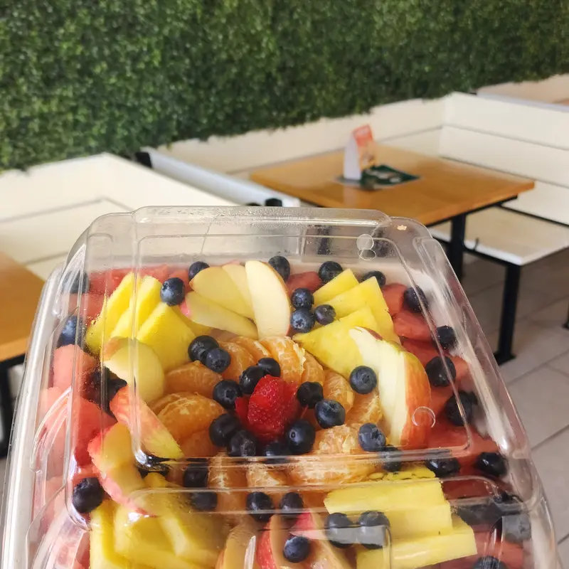 Fruit platter prepared for catering at Freshii Sundance