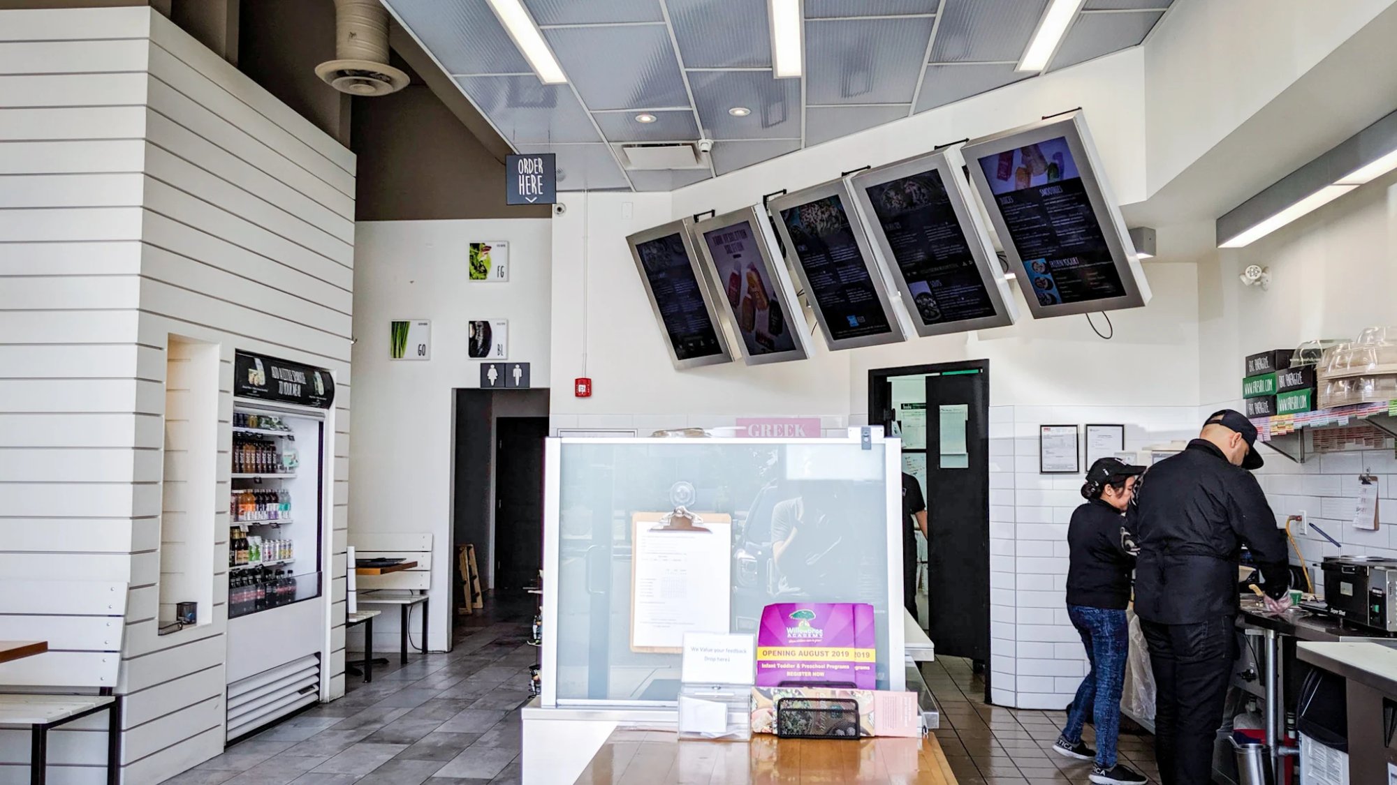 Dine-in at Freshii Sundance Calgary restaurant interior
