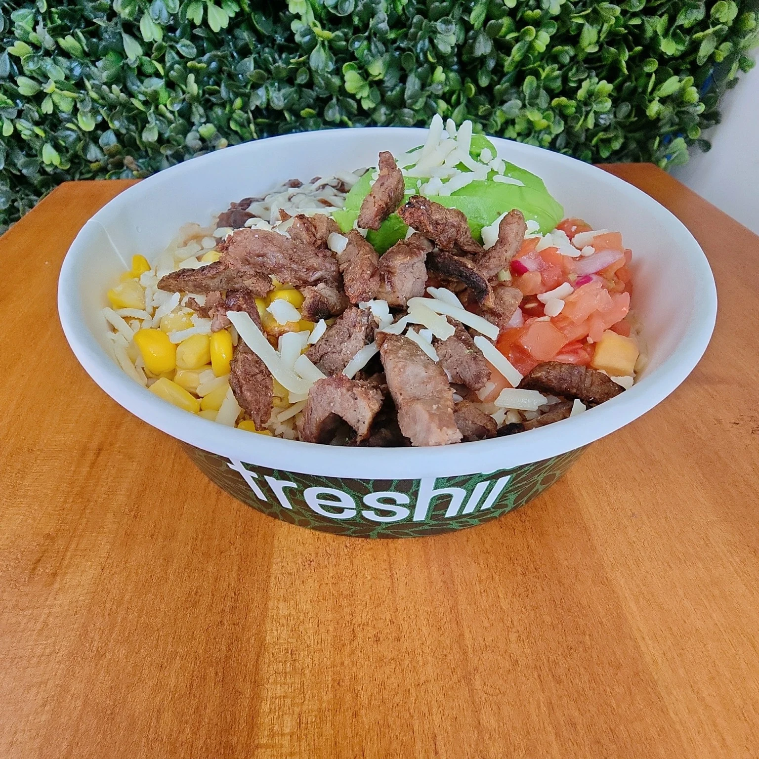 Tex Mex Bowl prepared at Freshii Sundance