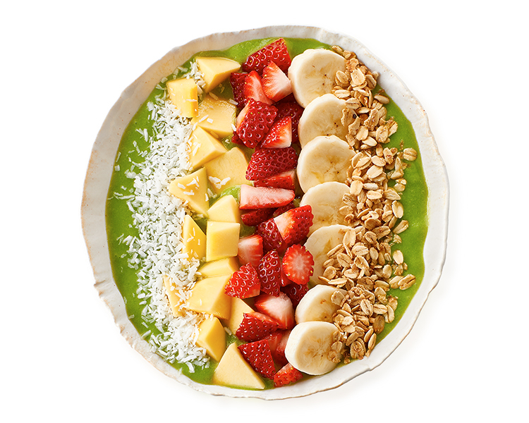 Protein smoothie bowl at Freshii Sundance Calgary